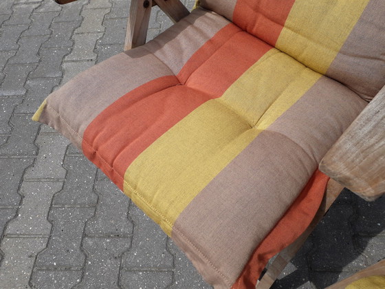 Image 1 of 2 Teak & Garden Ocean recliners with Lambert Outdoor cushions