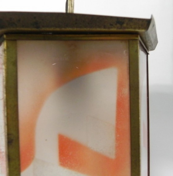 Image 1 of Art Deco hanging lamp with 6 glass plates