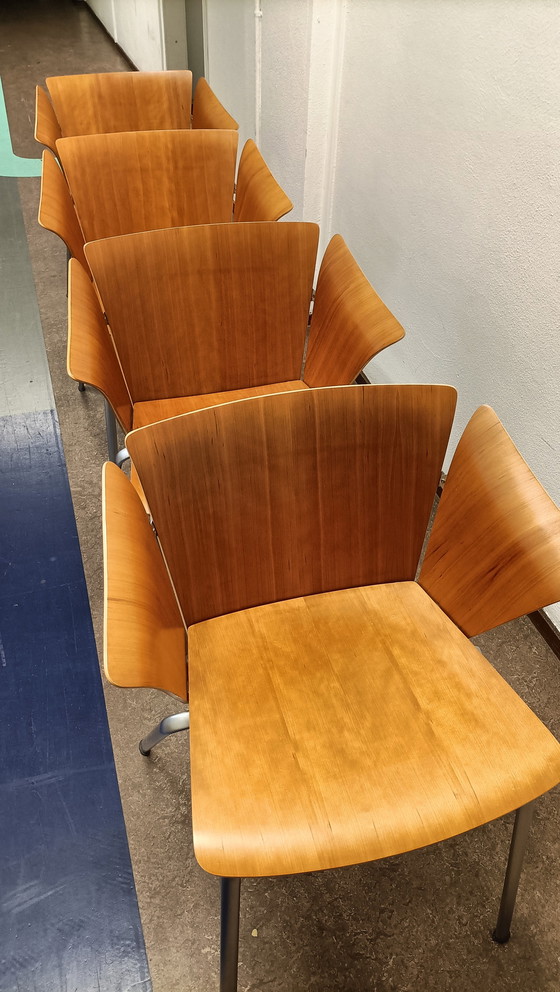 Image 1 of 4x Fritz Hansen VM3 dining chairs Vico Magistretti