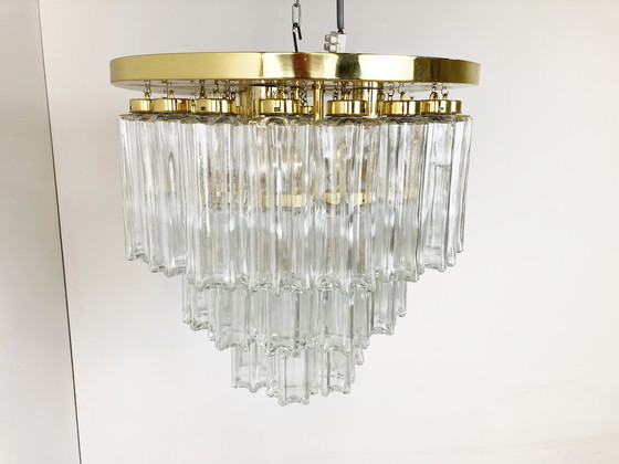 Image 1 of Flush mount chandelier by Glashutte Limburg, 1970s