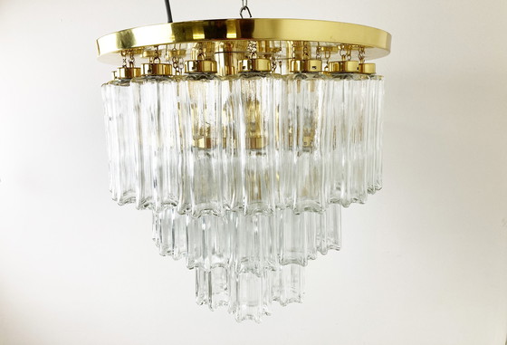 Image 1 of Flush mount chandelier by Glashutte Limburg, 1970s