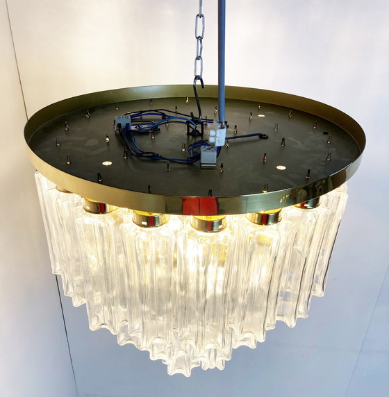 Image 1 of Flush mount chandelier by Glashutte Limburg, 1970s