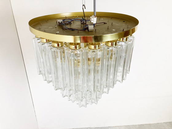 Image 1 of Flush mount chandelier by Glashutte Limburg, 1970s