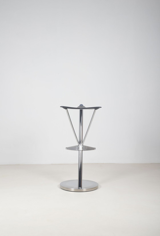 Image 1 of Spanish postmodernist bar stool 'Frenesi' designed by Transatlàntic, 1984