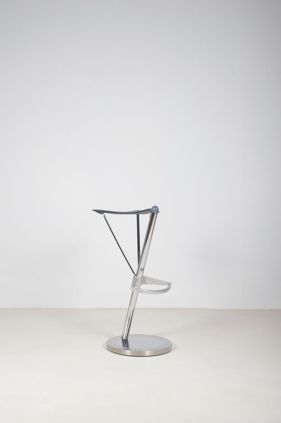 Image 1 of Spanish postmodernist bar stool 'Frenesi' designed by Transatlàntic, 1984