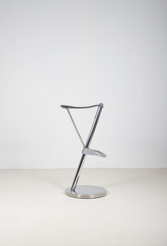 Image 1 of Spanish postmodernist bar stool 'Frenesi' designed by Transatlàntic, 1984