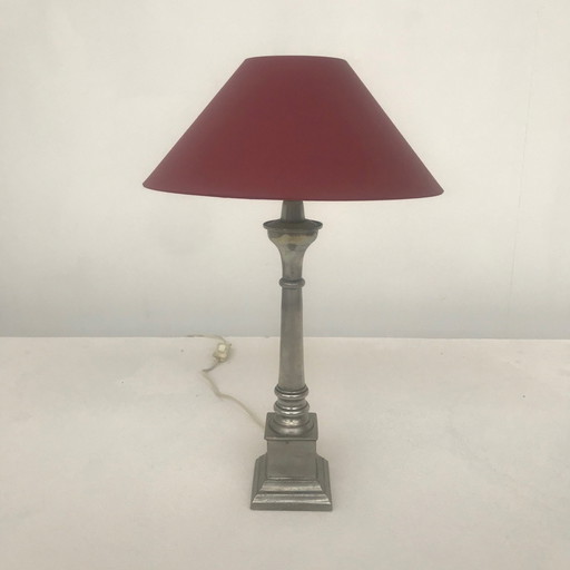 Table Lamp Silver/Tin