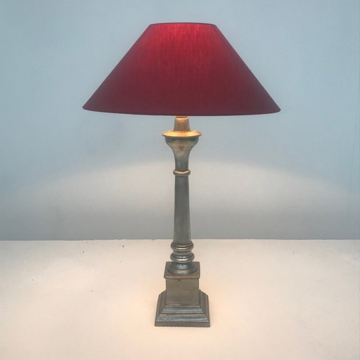 Table Lamp Silver/Tin