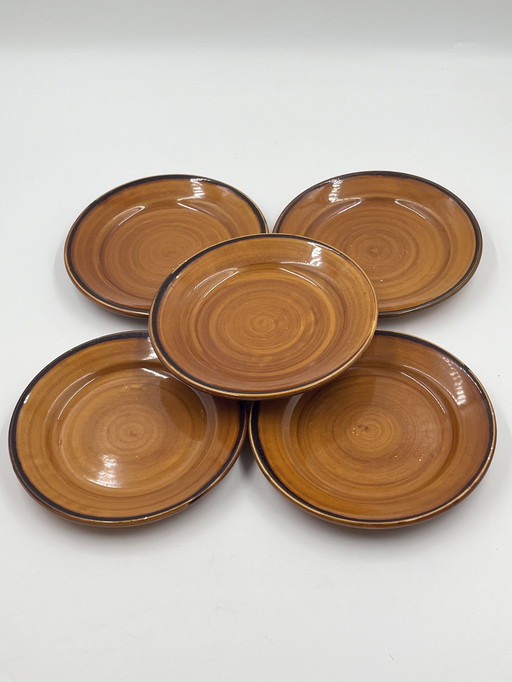 Set Of 5 St Clément Dessert Plates