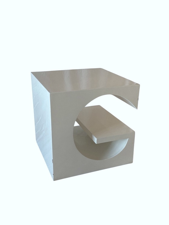 Image 1 of Space Age White Coffee Table, Italy 1970S