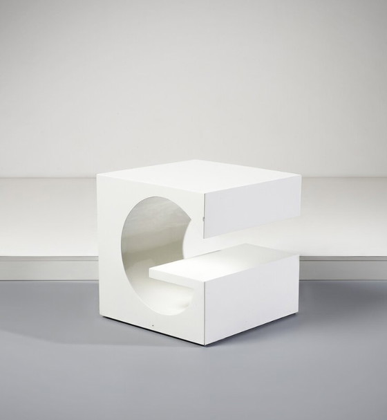 Image 1 of Space Age White Coffee Table, Italy 1970S