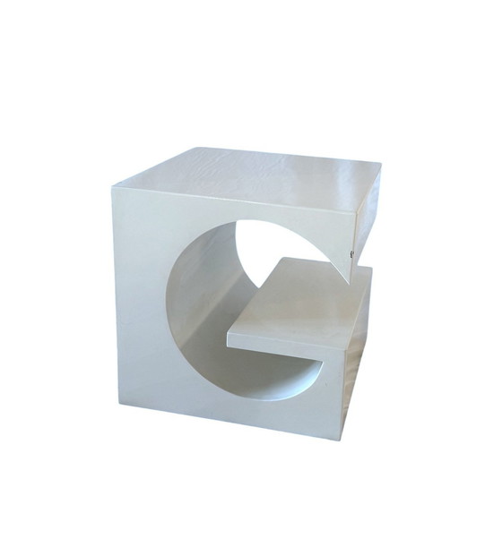 Image 1 of Space Age White Coffee Table, Italy 1970S