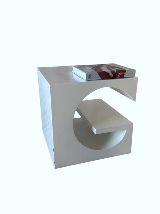 Image 1 of Space Age White Coffee Table, Italy 1970S