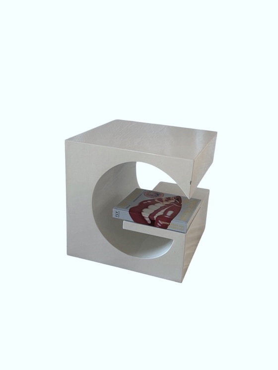 Image 1 of Space Age White Coffee Table, Italy 1970S