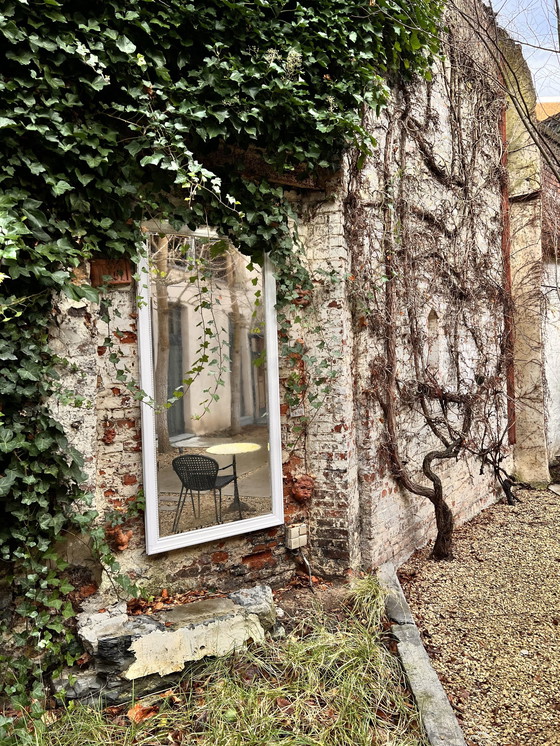 Image 1 of Special Mirror, White Frame, Can Also Be Outside In The Garden