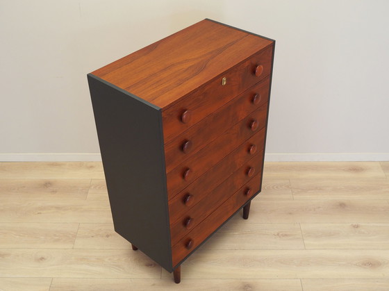 Image 1 of Teak Chest Of Drawers, Danish Design, 1970S, Production: Denmark