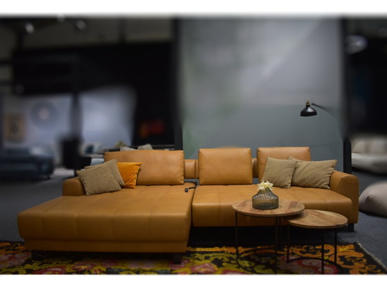 Image 1 of Leather sofa with seat depth adjustment leather couch leather corner sofa sofa couch sofa bed