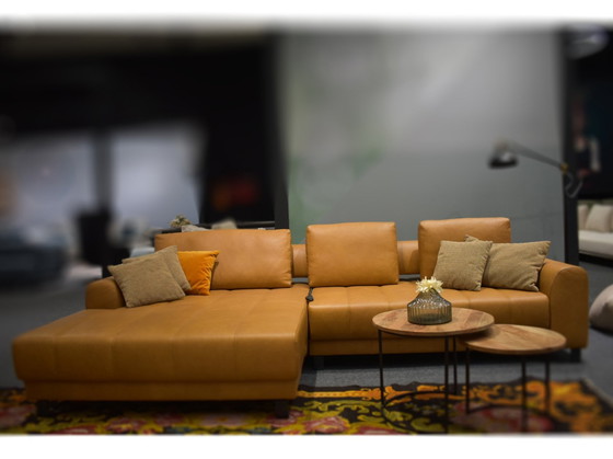 Image 1 of Leather sofa with seat depth adjustment leather couch leather corner sofa sofa couch sofa bed