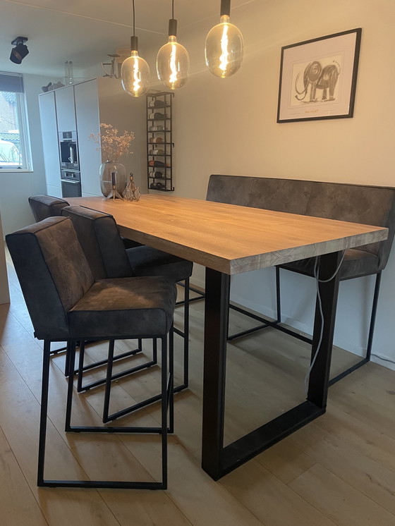 Image 1 of Bar table + Chairs Goossens