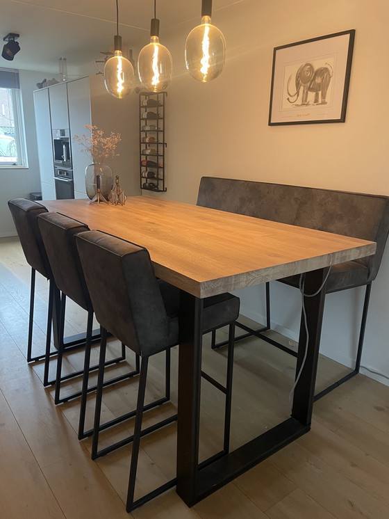 Image 1 of Bar table + Chairs Goossens