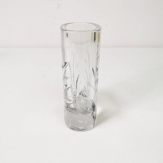 Image 1 of Vintage oval crystal vase by Bleikristal, Germany 1960s