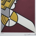 Vintage Roy Lichtenstein "Salute To Aviation Corlett 63" Limited Edition Lithograph