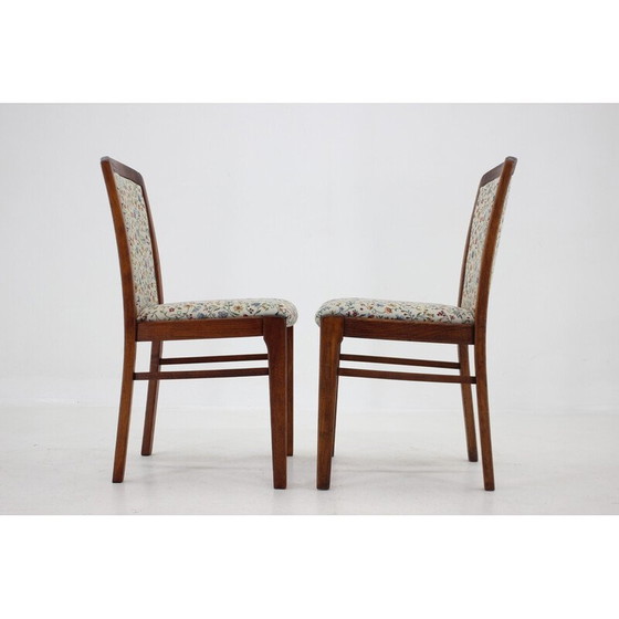 Image 1 of Set of 4 vintage beechwood dining chairs, Czechoslovakia 1950s