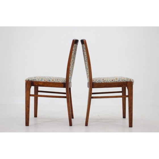 Image 1 of Set of 4 vintage beechwood dining chairs, Czechoslovakia 1950s