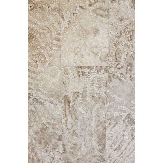 Image 1 of Lampada vintage in marmo decorata con ceramica