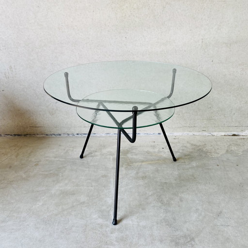 WH Gispen Mid-century Coffee Table for KEMBO, Dutch Design Style 1950