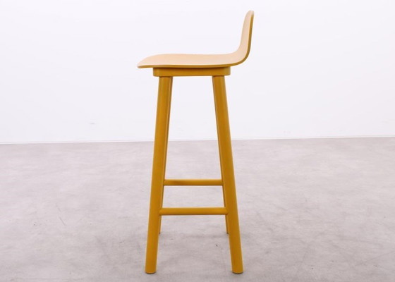 Image 1 of  Dum Office Beech Shell Barstool Yellow