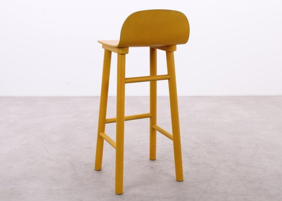 Image 1 of  Dum Office Beech Shell Barstool Yellow