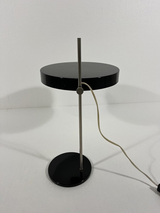 Image 1 of Black Adjustable Desk Lamp 1950'S