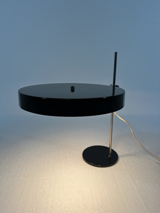 Image 1 of Black Adjustable Desk Lamp 1950'S