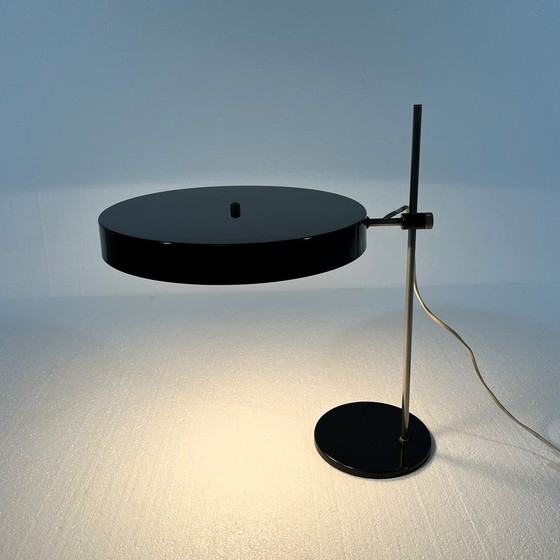 Image 1 of Black Adjustable Desk Lamp 1950'S