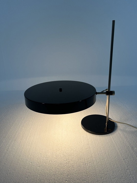 Image 1 of Black Adjustable Desk Lamp 1950'S