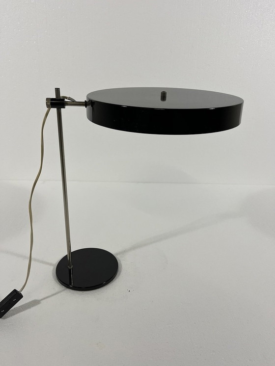 Image 1 of Black Adjustable Desk Lamp 1950'S