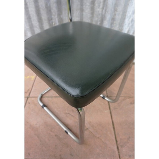 Image 1 of Silla de oficina holandesa de estructura voladiza tubular - década de 1930