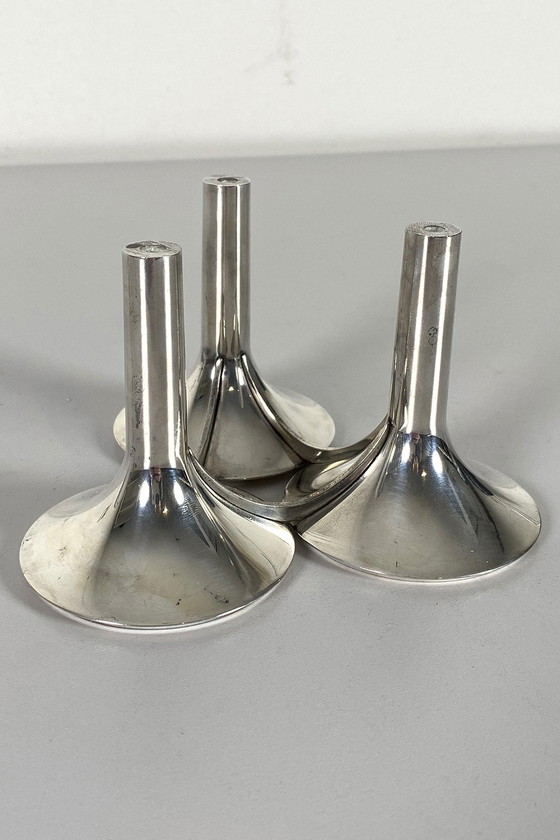 Image 1 of Stoffi/nail candlestick silver plated