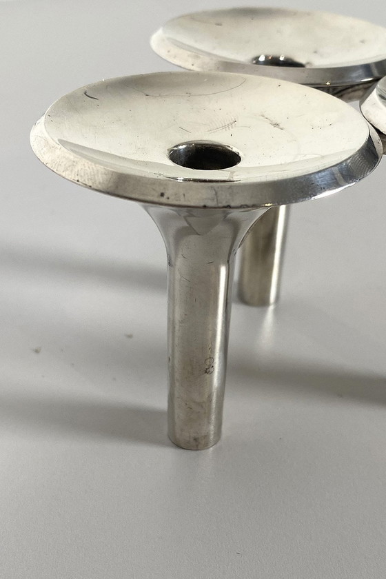 Image 1 of Stoffi/nail candlestick silver plated