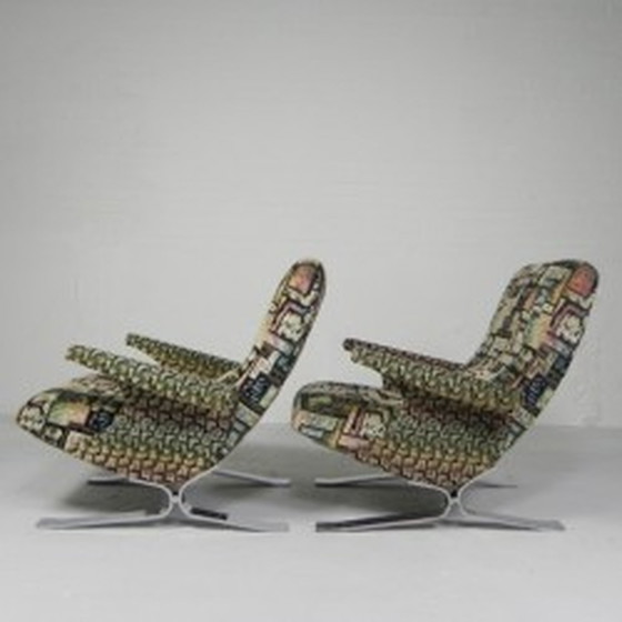 Image 1 of 2x Armchairs, Model Copenhague, François Letourneur, 1960s