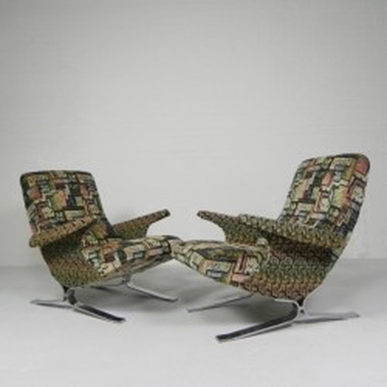 Image 1 of 2x Armchairs, Model Copenhague, François Letourneur, 1960s