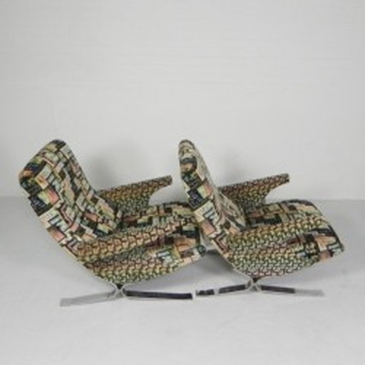 2x Armchairs, Model Copenhague, François Letourneur, 1960s