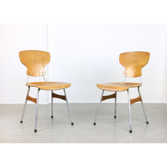 Image 1 of Pair of mid-century plywood chairs by Niko Kralj