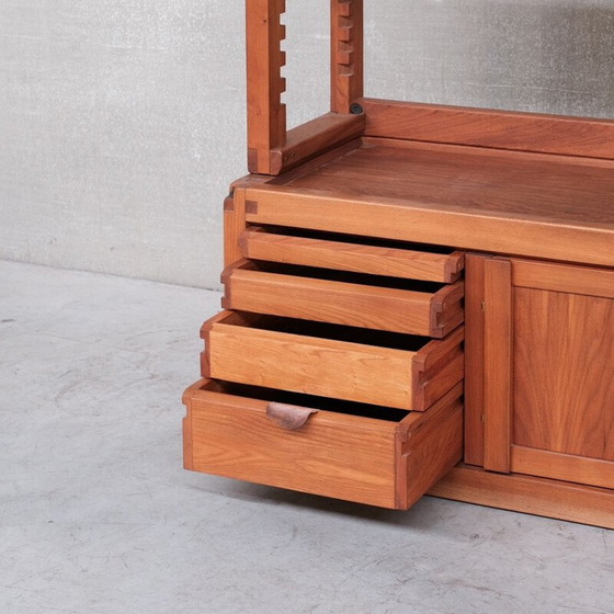 Image 1 of Vintage B10 elm wood bookshelf by Pierre Chapo, France 1960