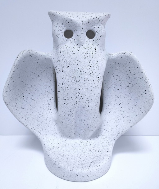 Design Ceramic Owl Lamp 80s