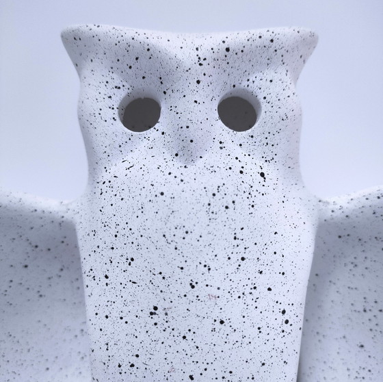 Image 1 of Lampada a forma di gufo in ceramica anni '80
