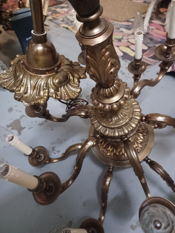 Image 1 of Solid Bronze Chandelier