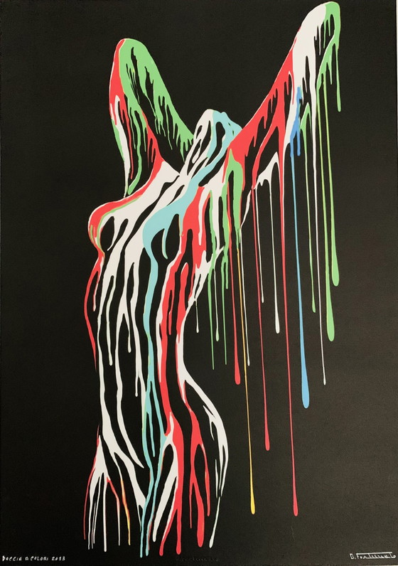 Image 1 of Giuseppe Fortunato: “Doccia A Colori, 2023”. N. 3/96. Giclée firmato.