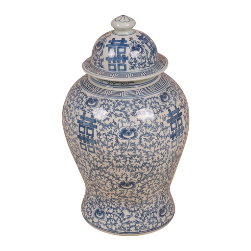 Chinese ginger jar with traditional painting